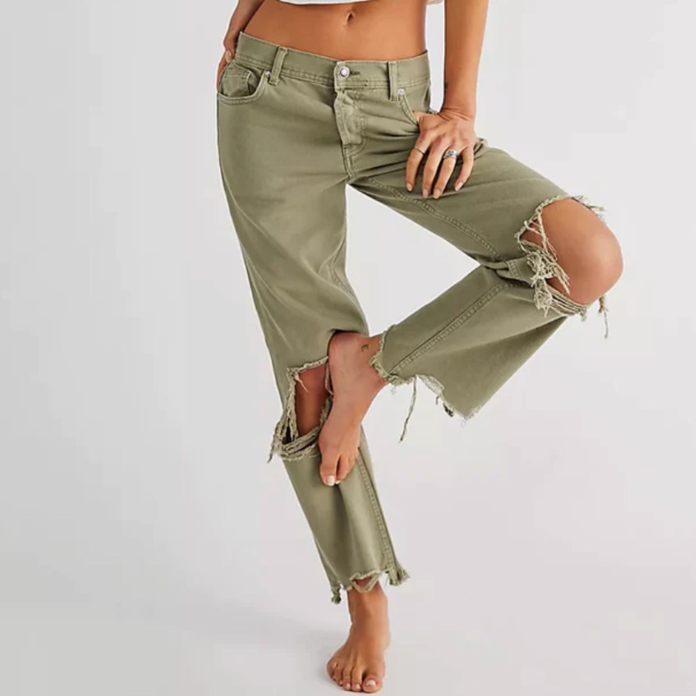 Free People We the Free Maggie Mid Rise Straight Leg Jeans